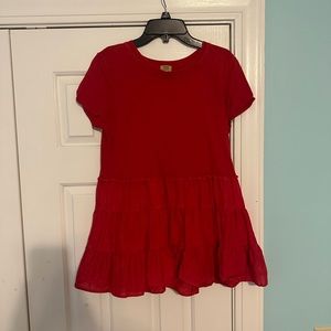 truecraft red blouse